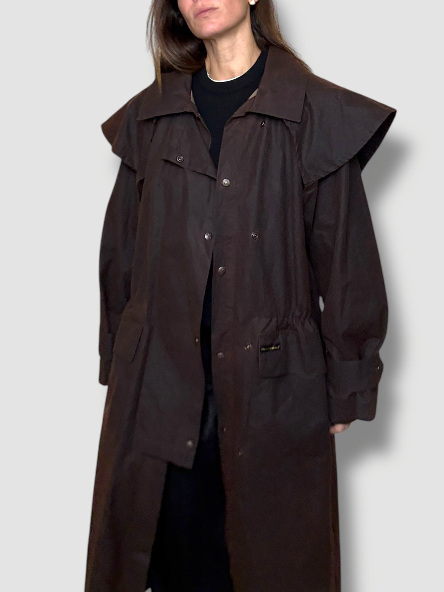 Brown Oilskin Trench