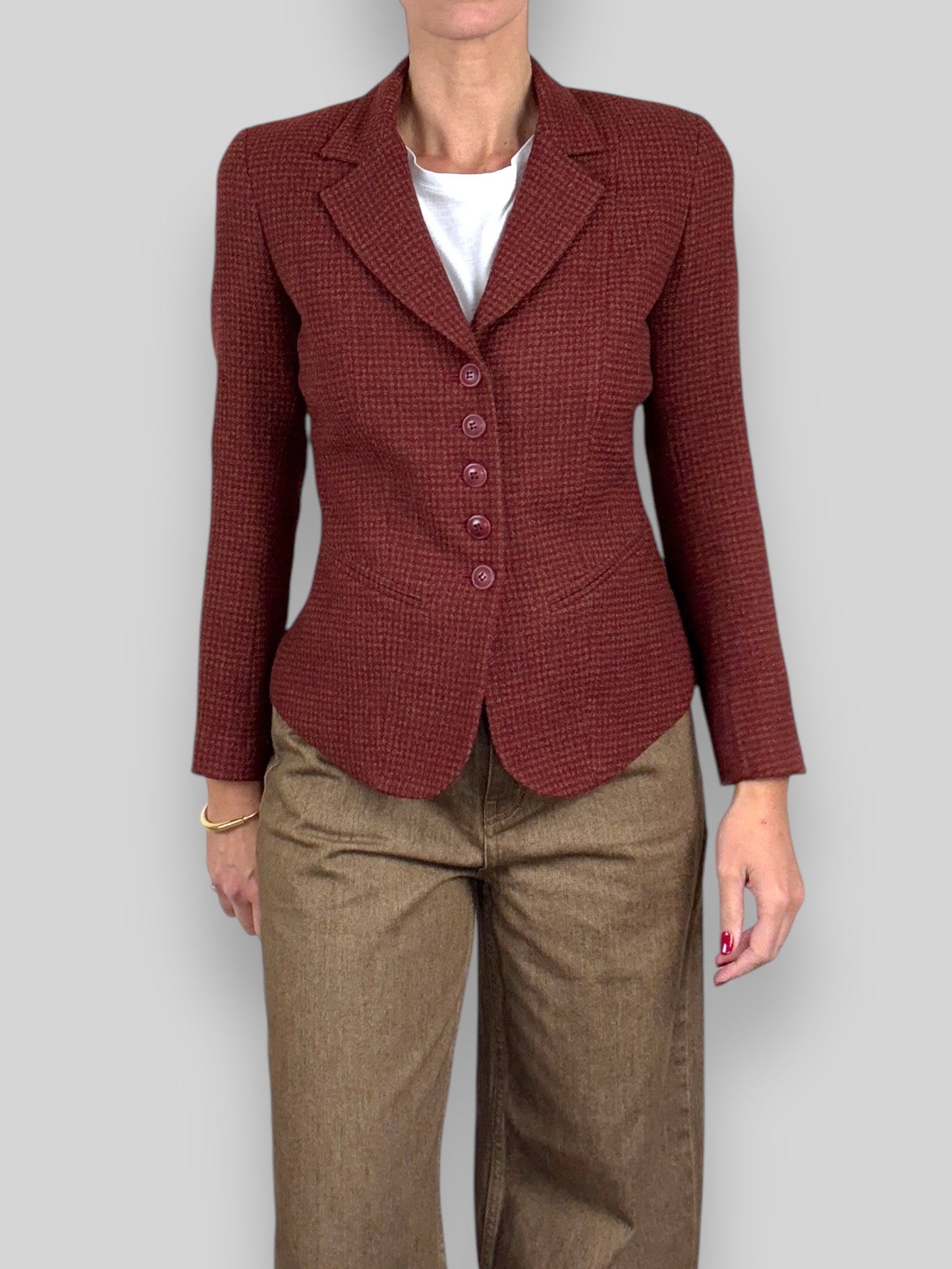 Burgundy Blazer