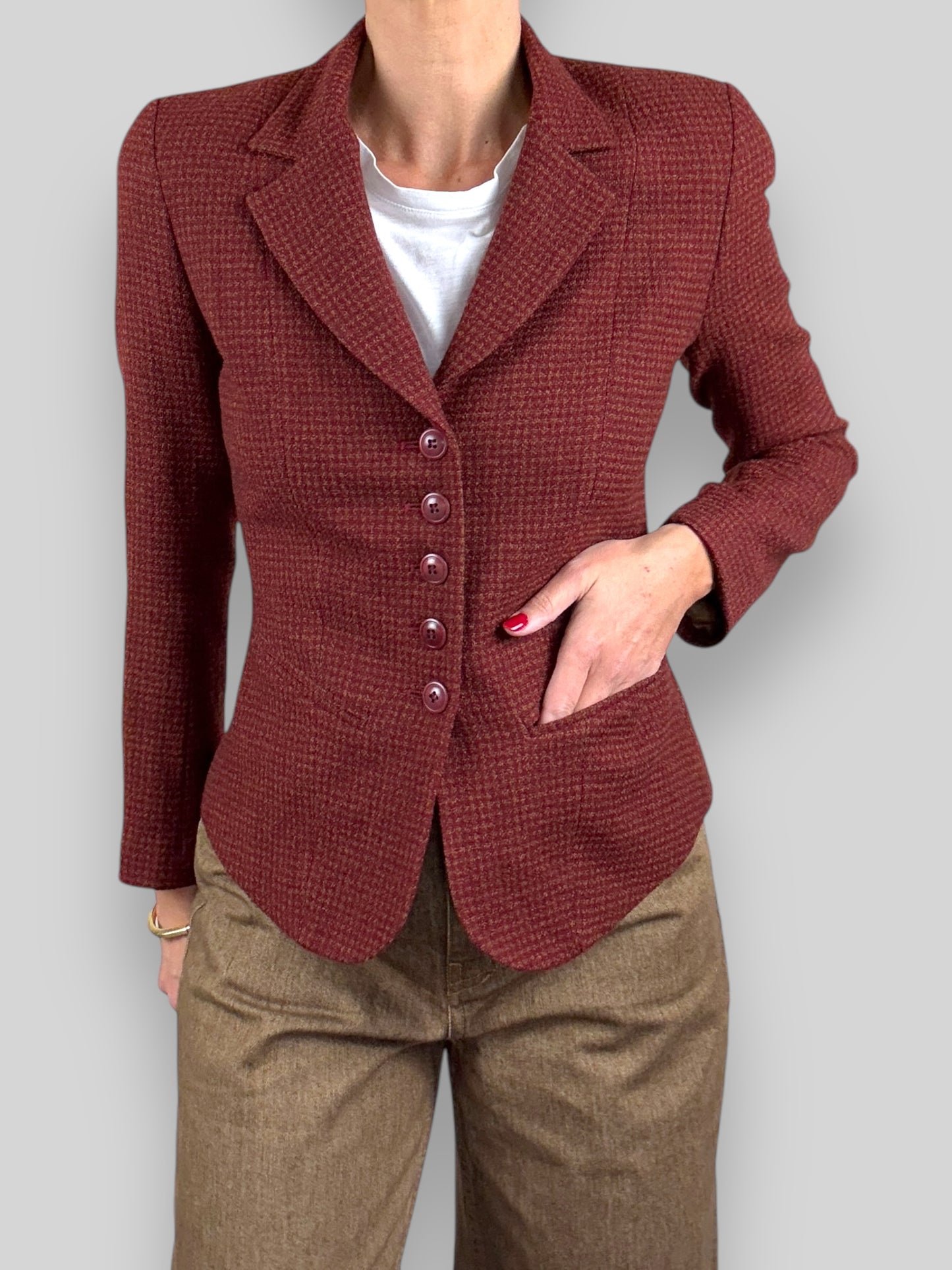 Burgundy Blazer