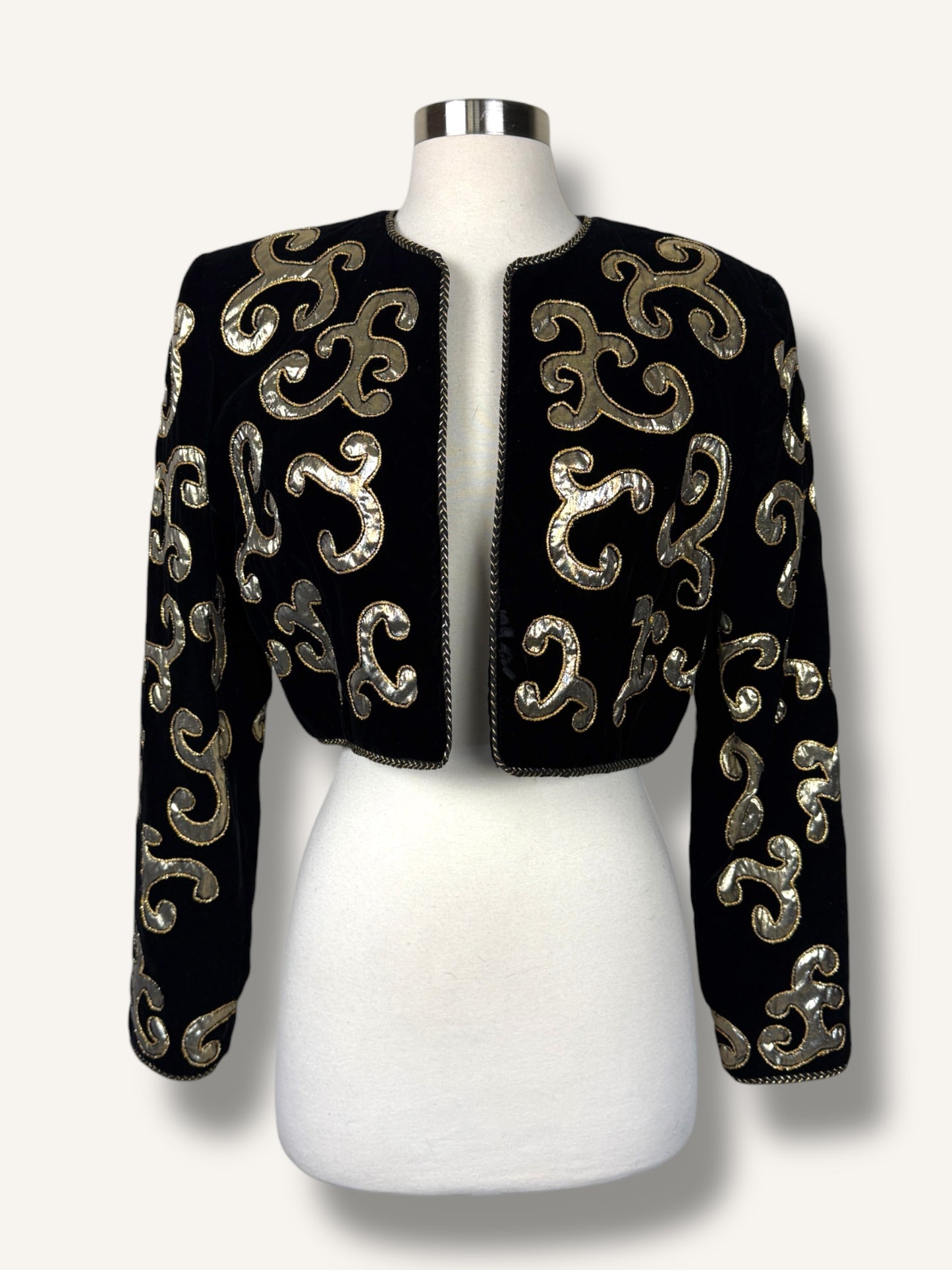 Velvet Embroidered Bolero