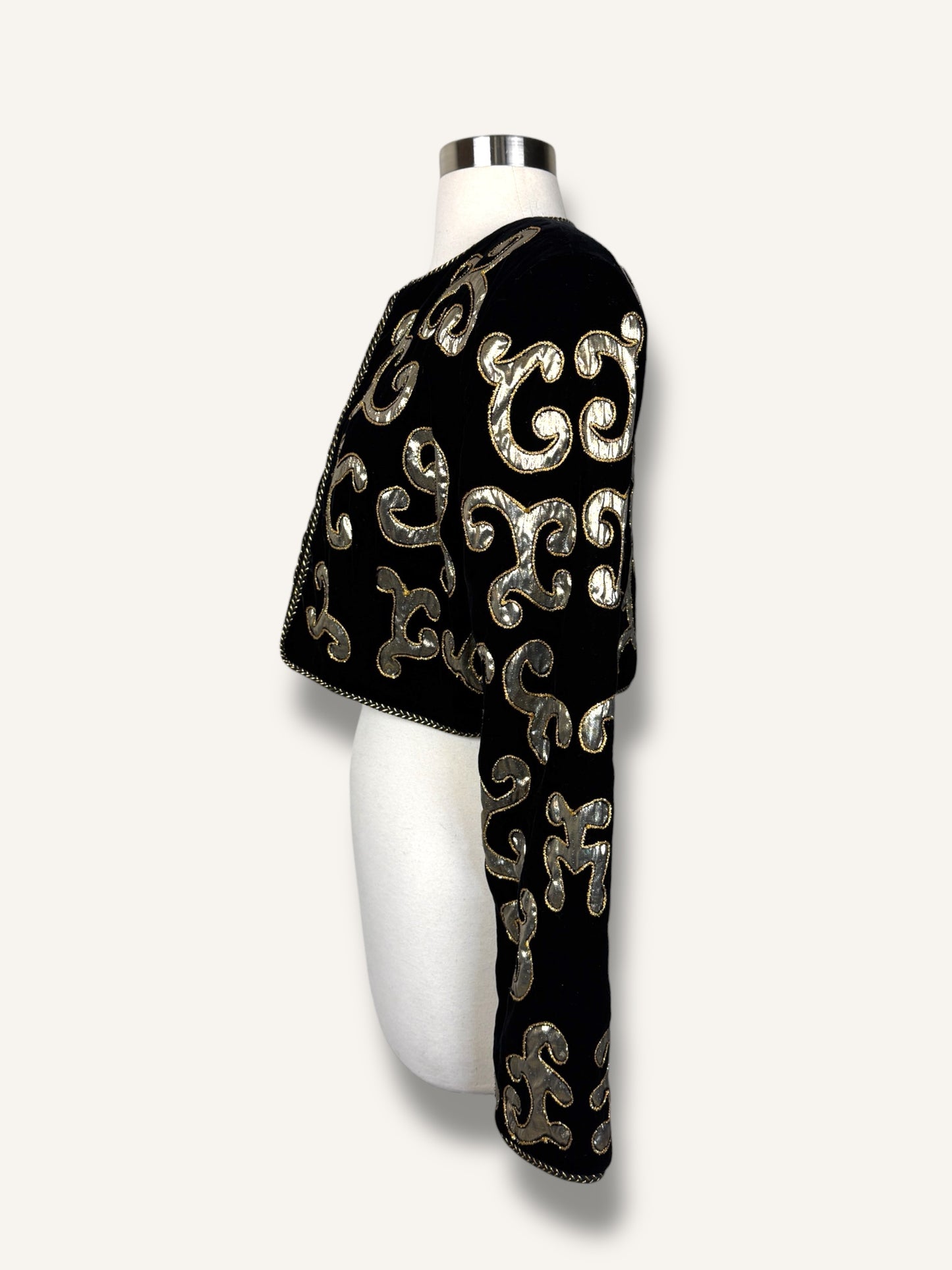 Velvet Embroidered Bolero