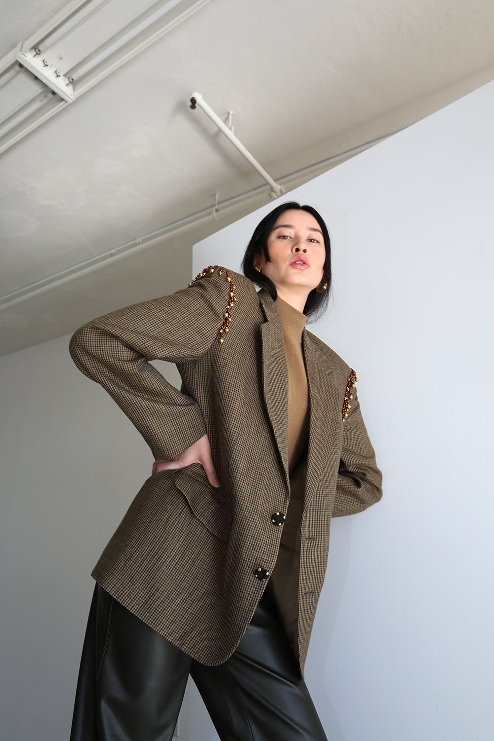 Vintage sale houndstooth blazer