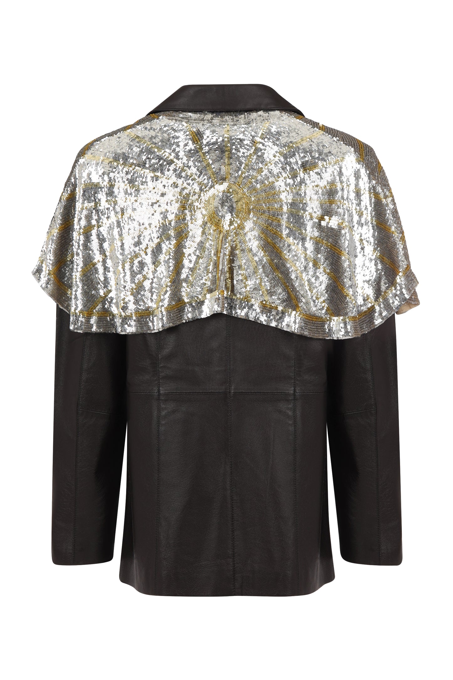 Vintage Leather blazer adorned by Jen Wonders