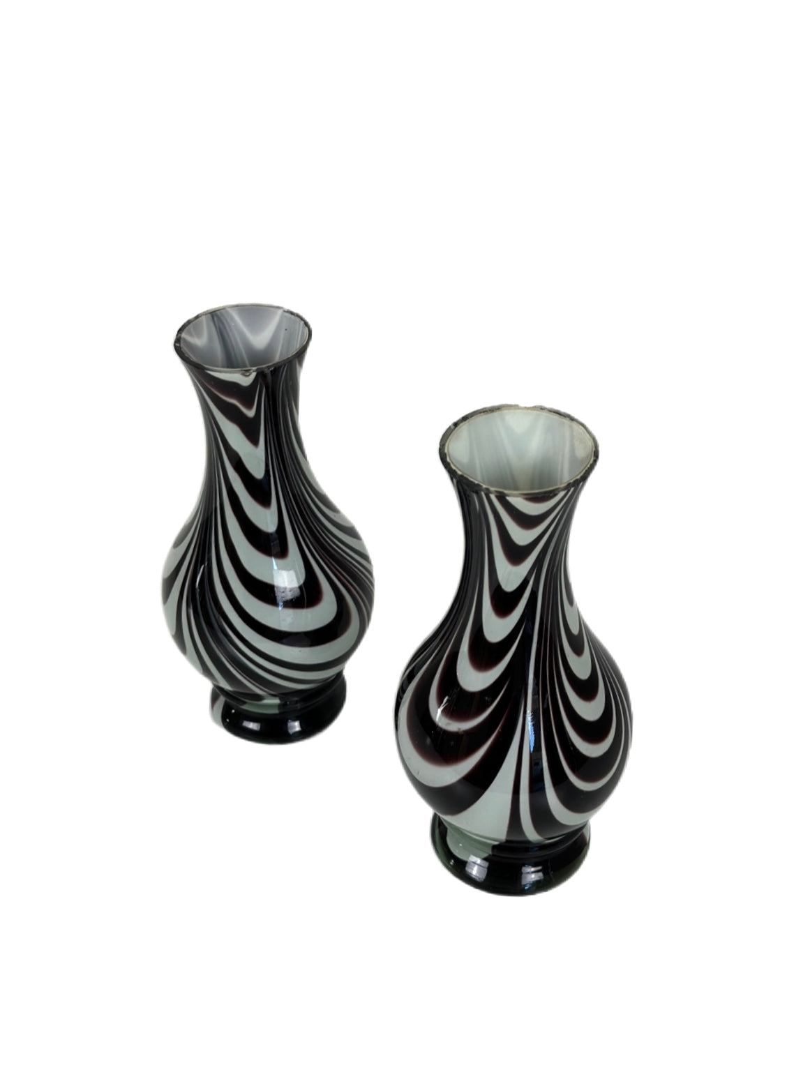 Pair Swirled vases