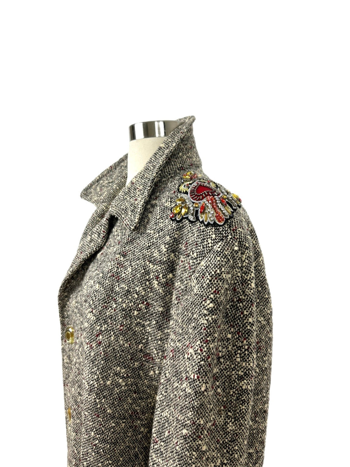 Vintage Coat adorned by Jen Wonders