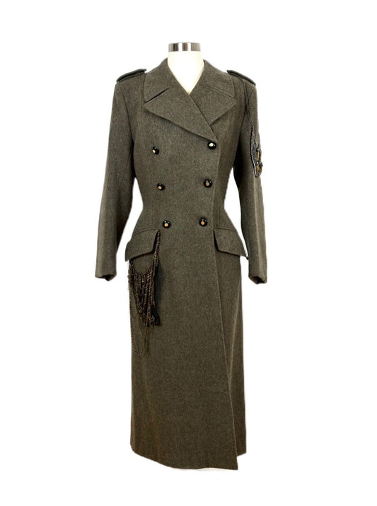 Vintage Coat Adorned by Jen Wonders